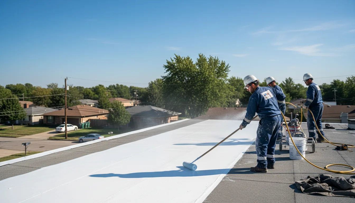 Commercial roof coating in Worthville, PA near me